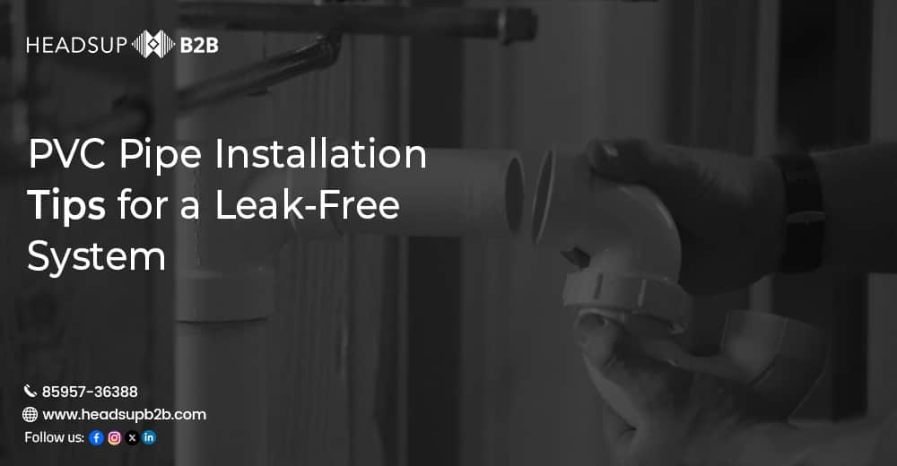 PVC Pipe Installation Tips for a Leak-Free System