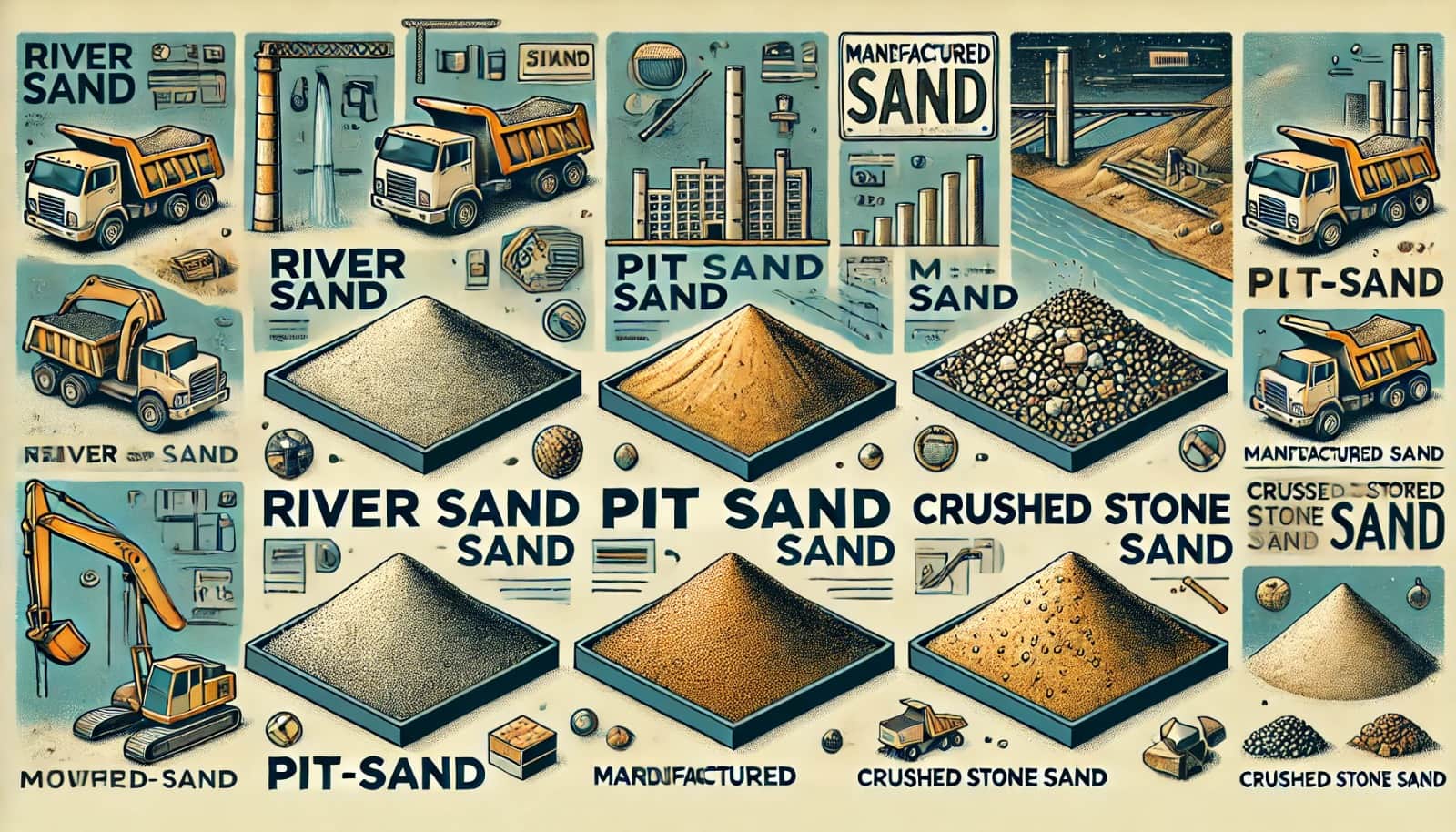 How Many Types of Sand Used in Construction?