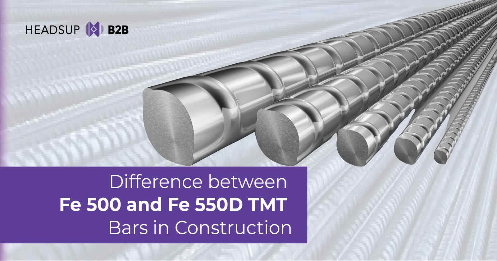Difference Between Fe 500 and Fe 550D TMT Bars in Construction