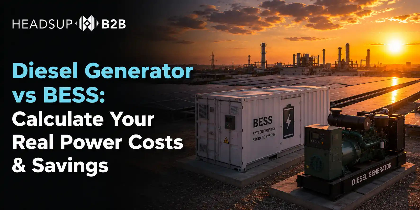 Diesel Generator vs BESS: Calculate Your Real Power Costs & Savings