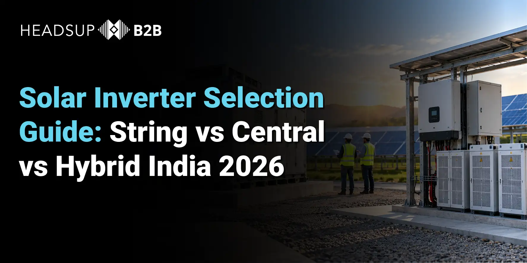 Solar Inverter Selection Guide: String vs Central vs Hybrid India 2026