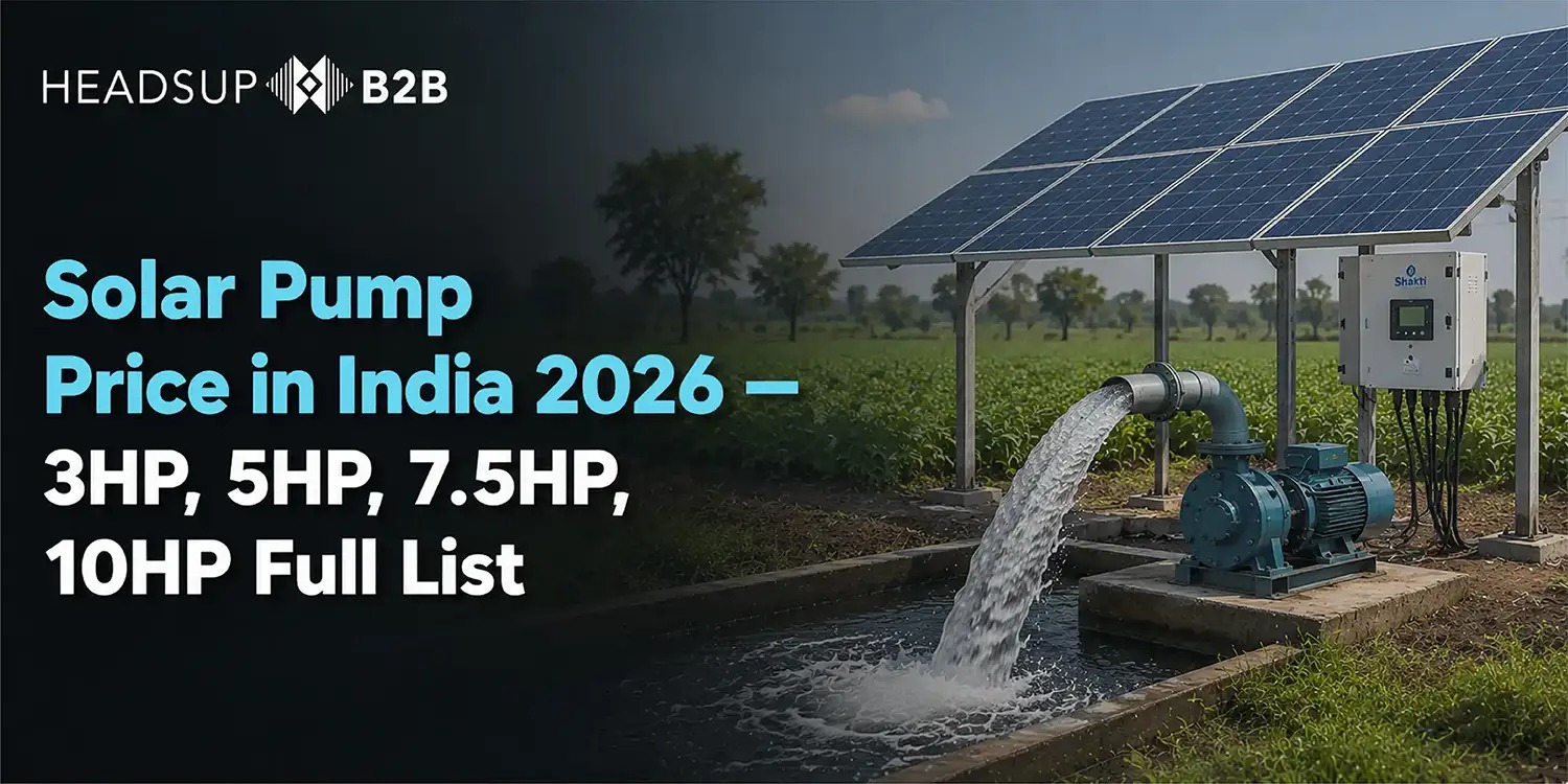 Solar Pump Price in India 2026 — 3HP, 5HP, 7.5HP, 10HP Complete Price List