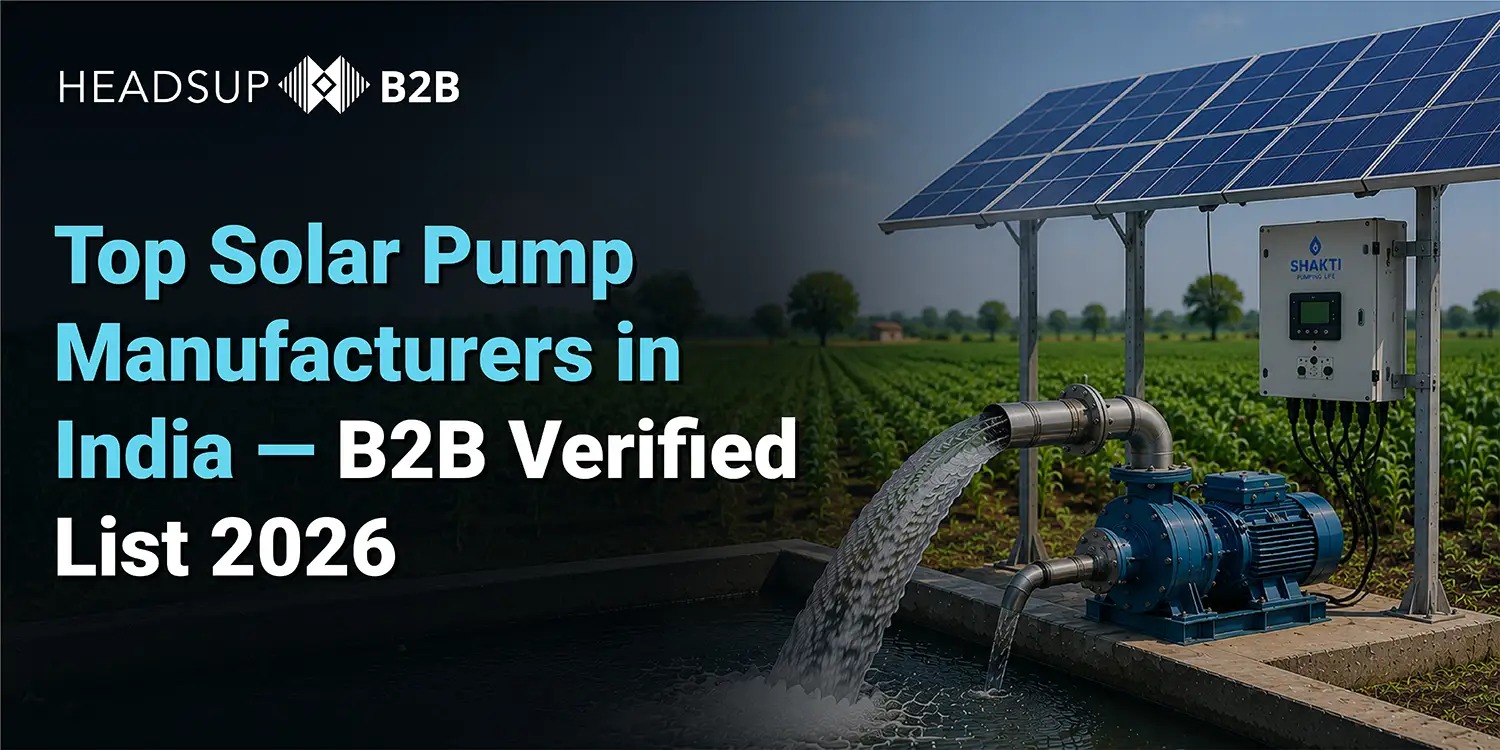 Top Solar Pump Manufacturers in India 2026 — Verified B2B Supplier List
